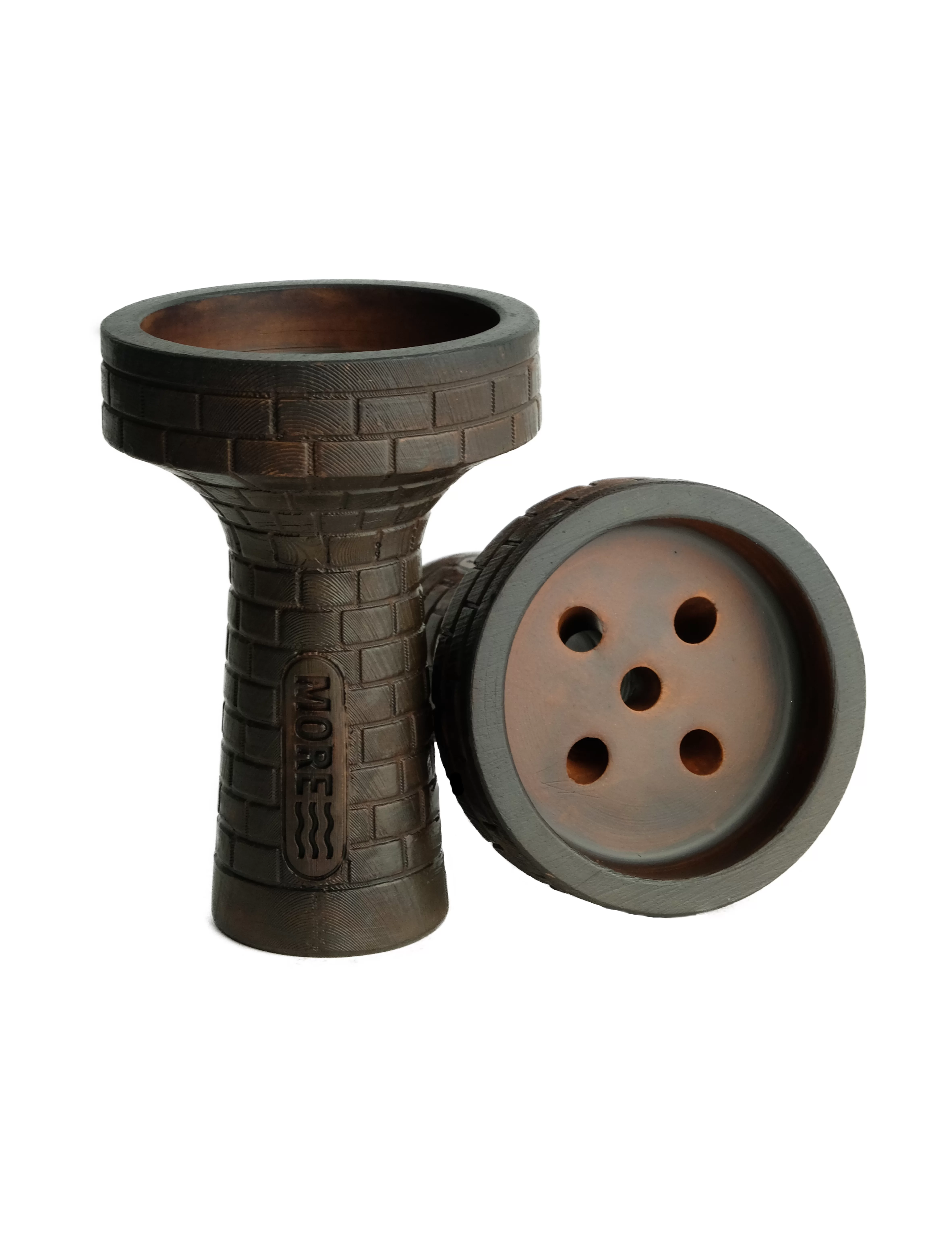 More Tower Black (Clay) Hookah Bowl