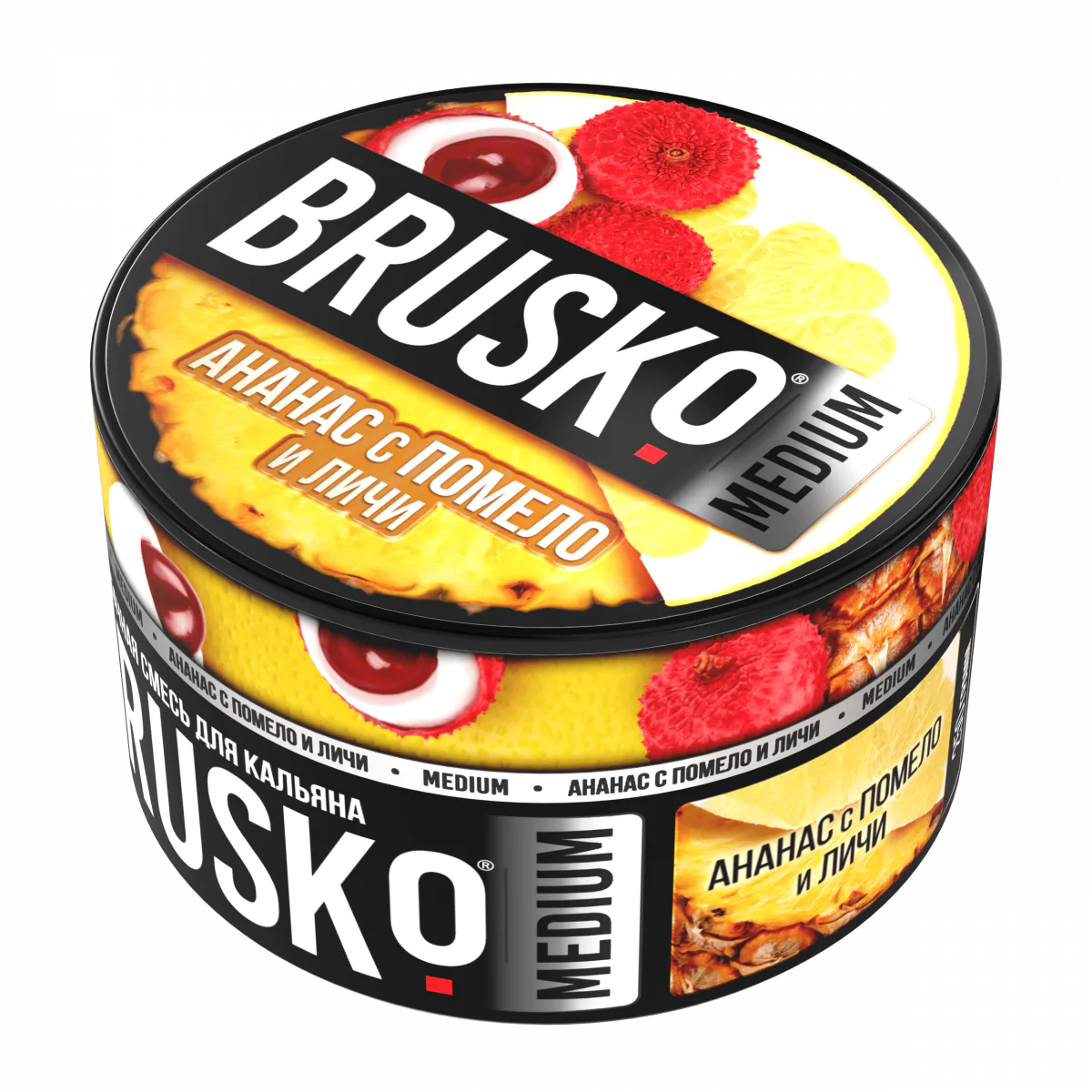 Brusco MEDIUM 250 gr (Pineapple with pomelo and lychee) Tobacco