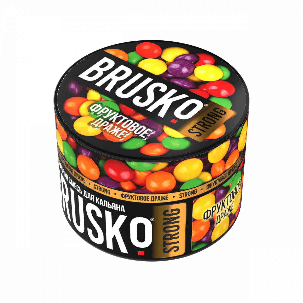 Brusco STRONG 50 gr (Fruit dragee) Tobacco