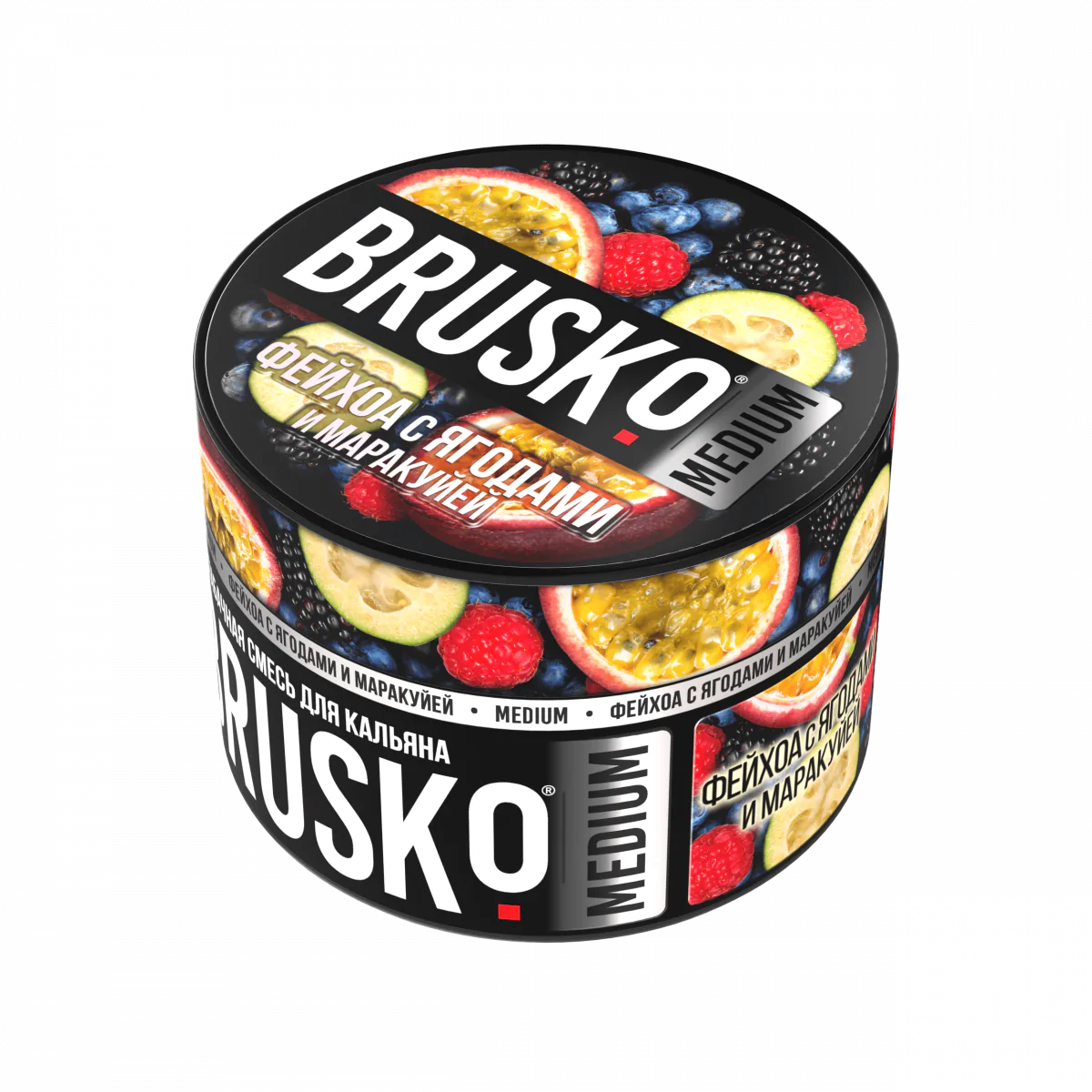 Brusco MEDIUM 50 gr (Feijoa with berries and passion fruit) Tobacco