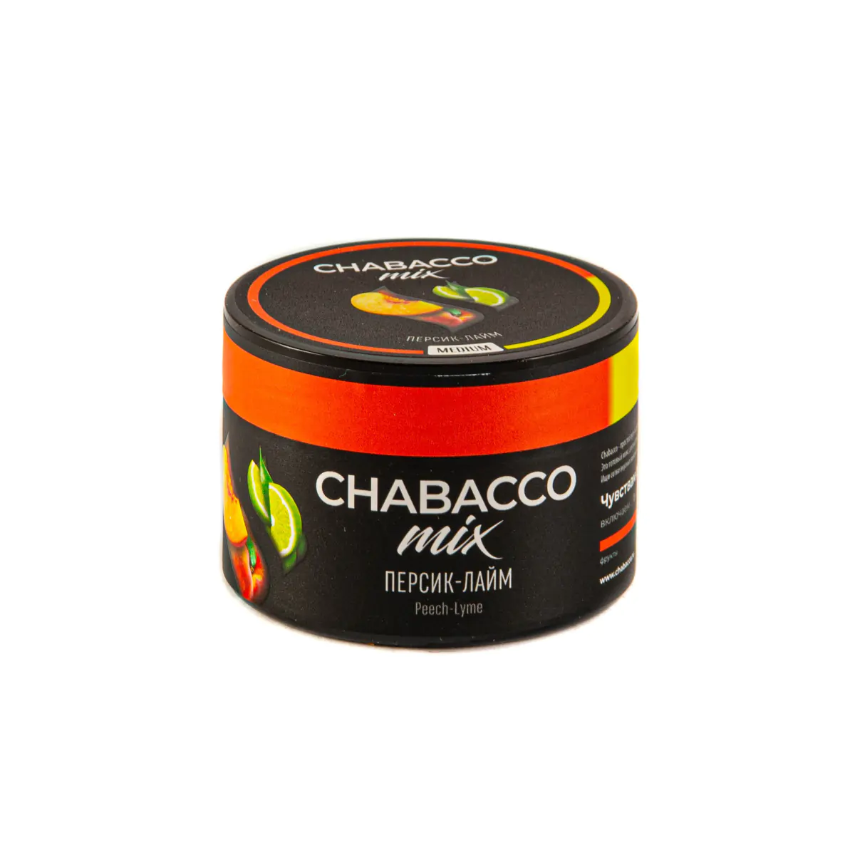 Chabacco Mix MEDIUM 50 gr (Peach-lime) Tobacco
