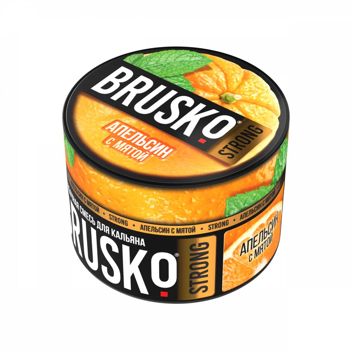 Brusco STRONG 50 gr (Orange with mint) Tobacco
