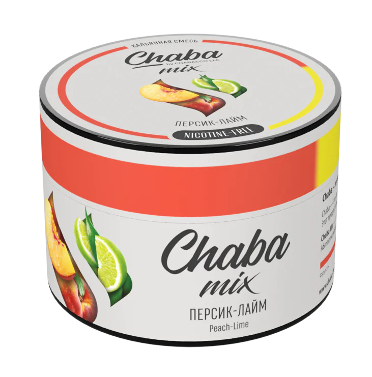 Chaba MIX 50 gr (Peach-Lime Nicotine Free) Tobacco