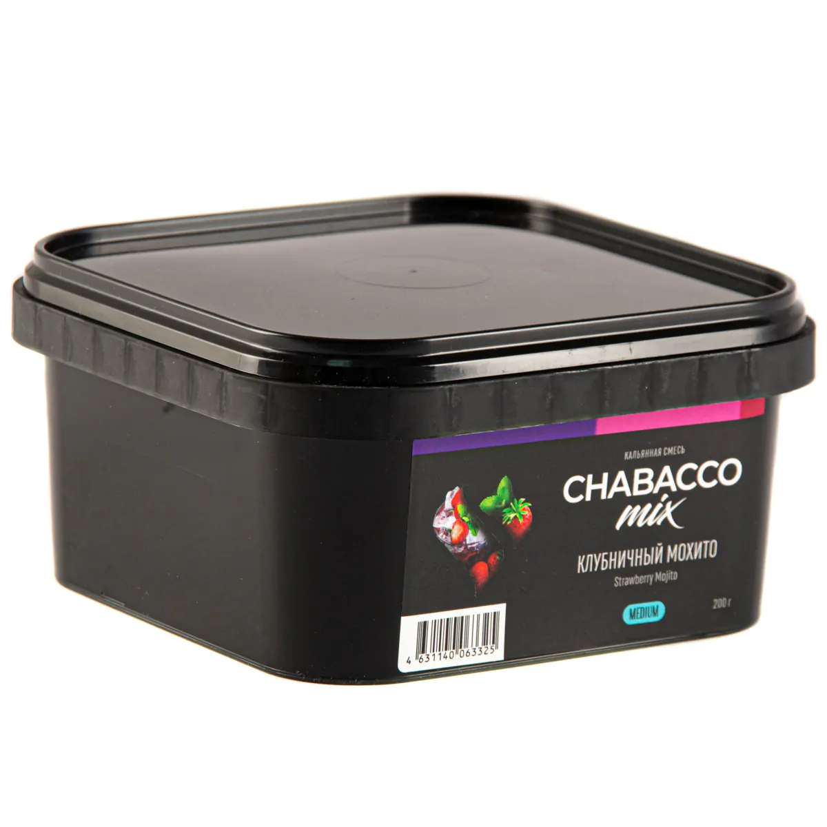 Chabacco Mix MEDIUM 200 gr (Strawberry mojito) Tobacco